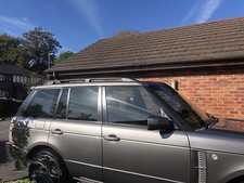 BARRAS DE TRILHOS DE TETO PRETO RACK DE TETO serve para RANGE ROVER VOGUE 2002-2012 comprar usado  Enviando para Brazil