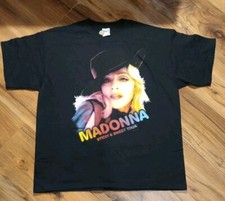 Madonna - Tour "Sticky & Sweet" - Camisa Preta - - Extra Grande 2005 comprar usado  Enviando para Brazil