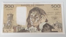 Billet 500 francs d'occasion  Hesdin