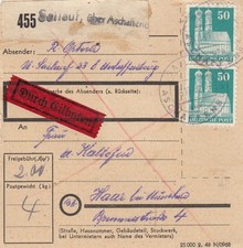 Bizone paketkarte 1948 gebraucht kaufen  Köngen
