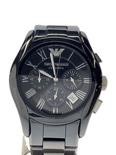 Relógio analógico de quartzo EMPORIO ARMANI ar-1400 cronógrafo preto aço inoxidável comprar usado  Enviando para Brazil