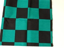 Tela a Cuadros Negra y Verde 110x55cm Costura Sin Usar Materiales Hágalo Usted Mismo Japón segunda mano  Embacar hacia Mexico