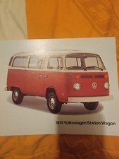 1974 Volkswagen Station Wagon Folheto Folha Ônibus Van Excelente Original 74 VW comprar usado  Enviando para Brazil
