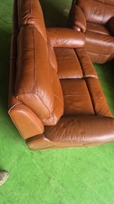 Leather sofa recliner for sale  NORTHAMPTON