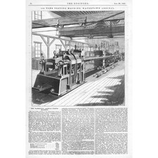 Massa Watertown. Máquina de teste de 350 toneladas no Arsenal 2 x impressões antigas 1888 comprar usado  Enviando para Brazil