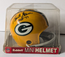 Usado, Mini capacete Bart Starr NFL Green Bay Packers assinado e inscrito Ridell Throwback comprar usado Usado, Mini capacete Bart Starr NFL Green Bay Packers assinado e inscrito Ridell Throwback comprar usado  Enviando para Brazil