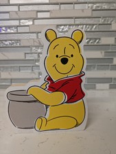 Bloco de arte de madeira Winnie the Pooh decoração de quarto infantil aprox 7 x 5,5" comprar usado  Enviando para Brazil