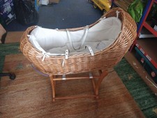 Wicker baby crib for sale  HIGH WYCOMBE