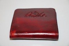 Carteira masculina de couro rara Patricia Nash dobrável com bolso com ficha de moeda comprar usado  Enviando para Brazil