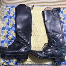 Bota de Equitação ARIAT Heritage Contour II Field Zip Couro Alto Infantil Tamanho 3c comprar usado  Enviando para Brazil