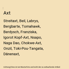 Axt streitaxt beil gebraucht kaufen  Trebbin