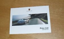 Porsche price list for sale  FAREHAM