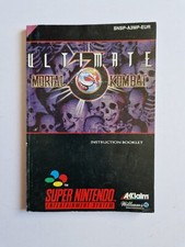 Libretto Istruzioni Inlay Ultimate Mortal Kombat 3 Super Nintendo Snes Pal Eur comprar usado  Enviando para Brazil