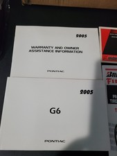  Manual do proprietário Pontiac G6 2005 fabricante de equipamento original  comprar usado  Enviando para Brazil