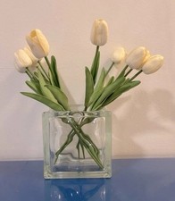 Vaso de bloco de vidro pesado vintage - década de 1980, usado comprar usado Vaso de bloco de vidro pesado vintage - década de 1980, usado comprar usado  Enviando para Brazil