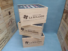 Wine box crate for sale  CHIPPENHAM