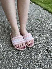 Pantoletten rosa damen gebraucht kaufen  Georgsmarienhütte