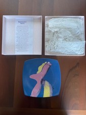 Piatto ceramica dipinto usato  Sanremo