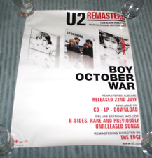 Pôster promocional U2 2008 BOY / OUTUBRO / WAR Remasters 18" x 24" comprar usado  Enviando para Brazil