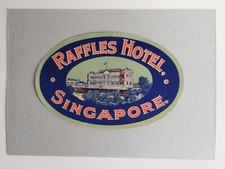 Luggage label raffles usato  Milano