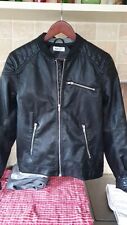 Faux leather jacket for sale  ASHFORD