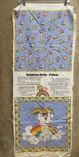 Painel de tecido de algodão vintage Wesco-Realtex Hallmark arco-íris brite travesseiro 1983 comprar usado  Enviando para Brazil