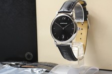 Relógio masculino "quase perfeito+++ com caixa" Montblanc Star MB108769 data quartzo preto JAPÃO comprar usado  Enviando para Brazil
