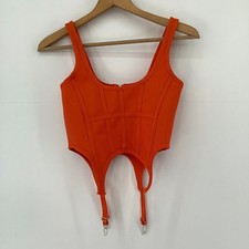 Prettylittlething orange ribbe for sale  WARRINGTON