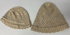 Boné noturno boné de dormir feito à mão boudoir boné de noite chapéu de rede de crochê comprar usado  Enviando para Brazil