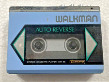 Sony WM-55 Walkman toca-fitas cassete estéreo feito no Japão Dolby reverso comprar usado  Enviando para Brazil