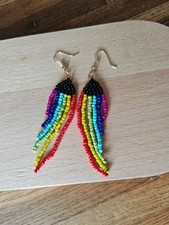 Perlenohrringe regenbogen hän gebraucht kaufen  Kenzingen