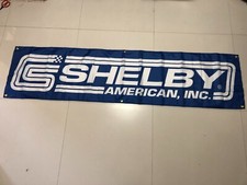 Banner americano, INC 2 x 8 pés bandeira Shelby arte de parede garagem, decoração de oficina ao ar livre comprar usado  Enviando para Brazil