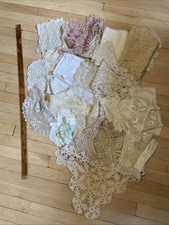 ** VinTaGe LoT guardanapos de renda artesanato para corredores ** Fio de crochê comprar usado  Enviando para Brazil