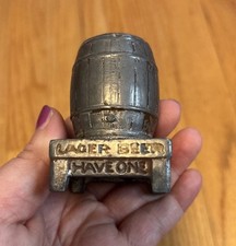 Antigo Pequeno Suporte de Palito de Cerveja de Metal Decoração de Bar Lager Beer Have One comprar usado  Enviando para Brazil