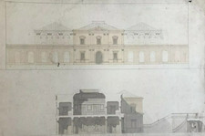 Ancien dessin architecture d'occasion  Expédié en France