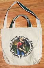 Sacola de compras de lona vintage Whole Foods Market alça dupla planeta inteiro comprar usado  Enviando para Brazil