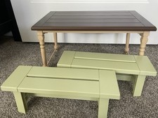 Mesa e bancos para restaurante American Girl Blaire’s comprar usado  Enviando para Brazil