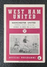 Programme west ham for sale  BEDFORD