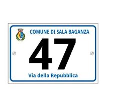 Numero civico alluminio usato  Due Carrare