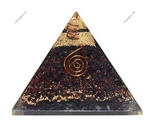 Usado, Pedra preciosa natural com certificação de pirâmide orgânica turmalina preta 400-450 cts comprar usado  Enviando para Brazil