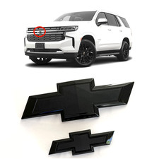 Novo Kit de Emblemas Gravata Borboleta Preta Brilho Frontal e Traseiro Suburban Tahoe 2021-2025 Fabricante de Equipamento Original, usado comprar usado Novo Kit de Emblemas Gravata Borboleta Preta Brilho Frontal e Traseiro Suburban Tahoe 2021-2025 Fabricante de Equipamento Original, usado comprar usado  Enviando para Brazil