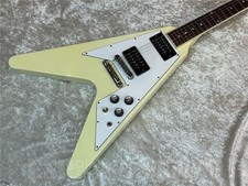 Guitarra elétrica Gibson 70s Flying V Classic branca SN.202200134 3,10kg 2020 comprar usado Guitarra elétrica Gibson 70s Flying V Classic branca SN.202200134 3,10kg 2020 comprar usado  Enviando para Brazil