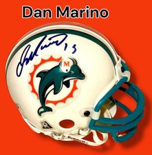 MINICAPACETE RETRÔ ASSINADO POR DAN MARINO MIAMI DOLPHINS com certificado de autenticidade comprar usado  Enviando para Brazil