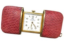 RELÓGIO VINTAGE SUÍÇO BUCHERER 17 JOIAS BOLSO/TAMPO DE MESA ESTOJO DE COURO comprar usado  Enviando para Brazil