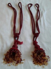 Burgundy ornate rope for sale  CRAWLEY