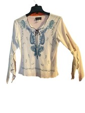 : Blusa Feminina CUTE GIRL Camponesa Floral Manga Largada Tamanho Médio comprar usado  Enviando para Brazil