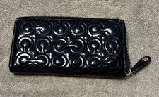 Coach black embossed for sale  Lorton