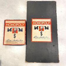 Vintage Parker Brothers Monopoly Game 1935 Patente Tabuleiro 1936 Caixa Jogo Completo comprar usado  Enviando para Brazil