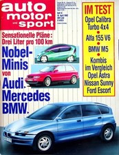 2) Auto Motor Sport AMS 09/1992 - Nissan Sunny Travelle - Opel Astra 1.8i Carav comprar usado  Enviando para Brazil