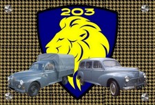 Plaque peugeot 203 d'occasion  Paris I